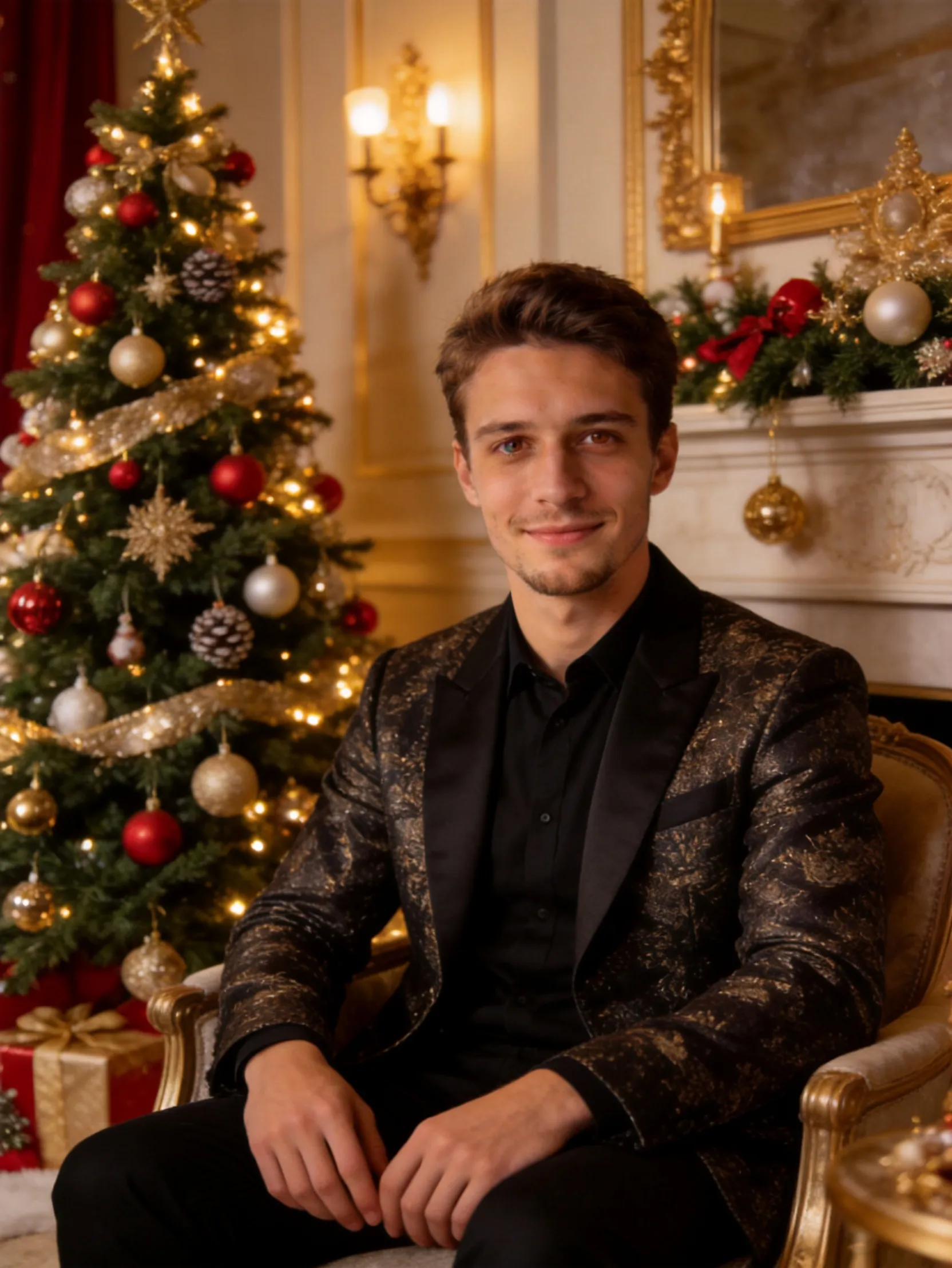 Ultra Realistic Christmas AI Portrait AI Photo