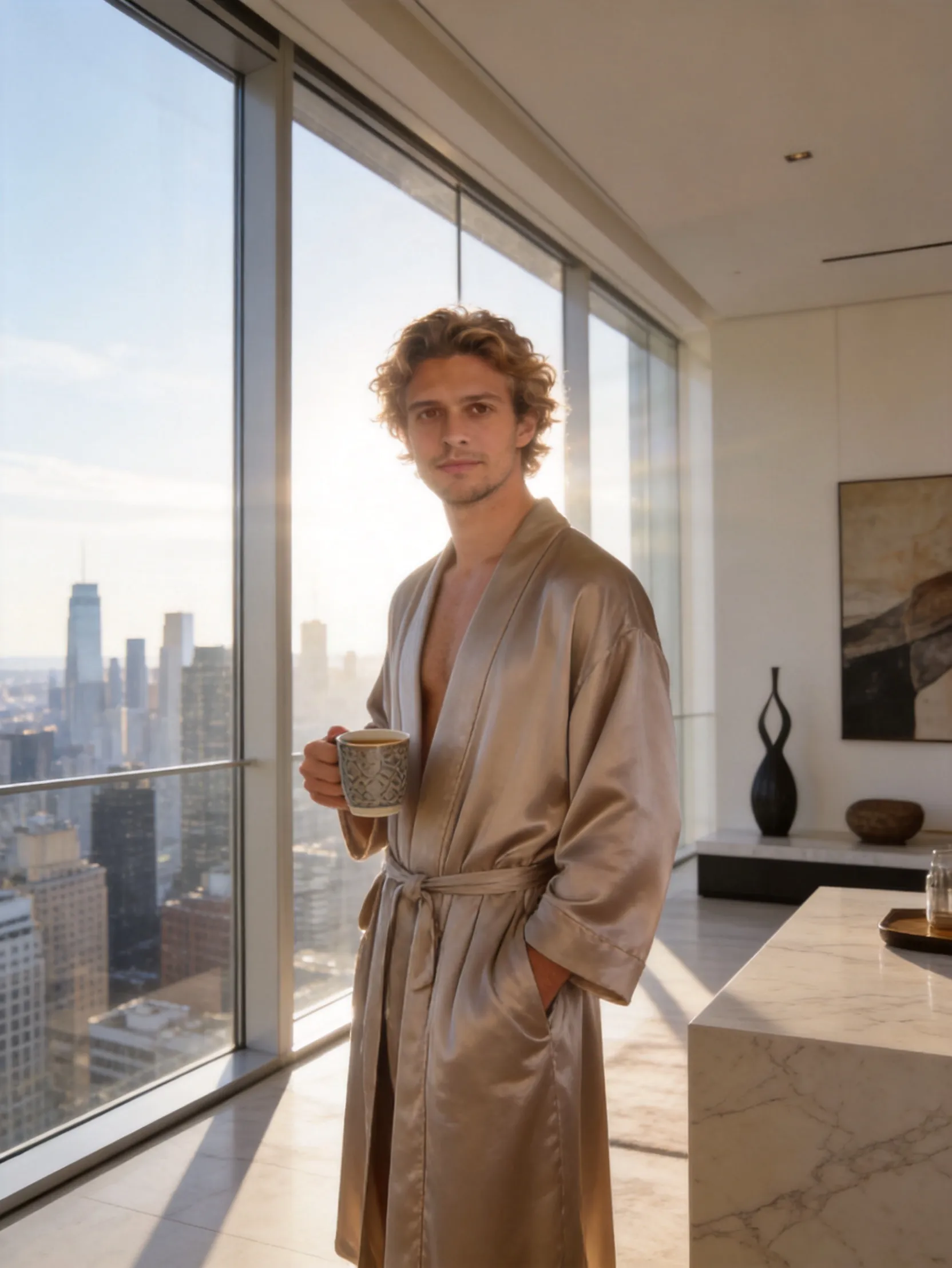 Morning Opulence / The Penthouse Life AI Photo