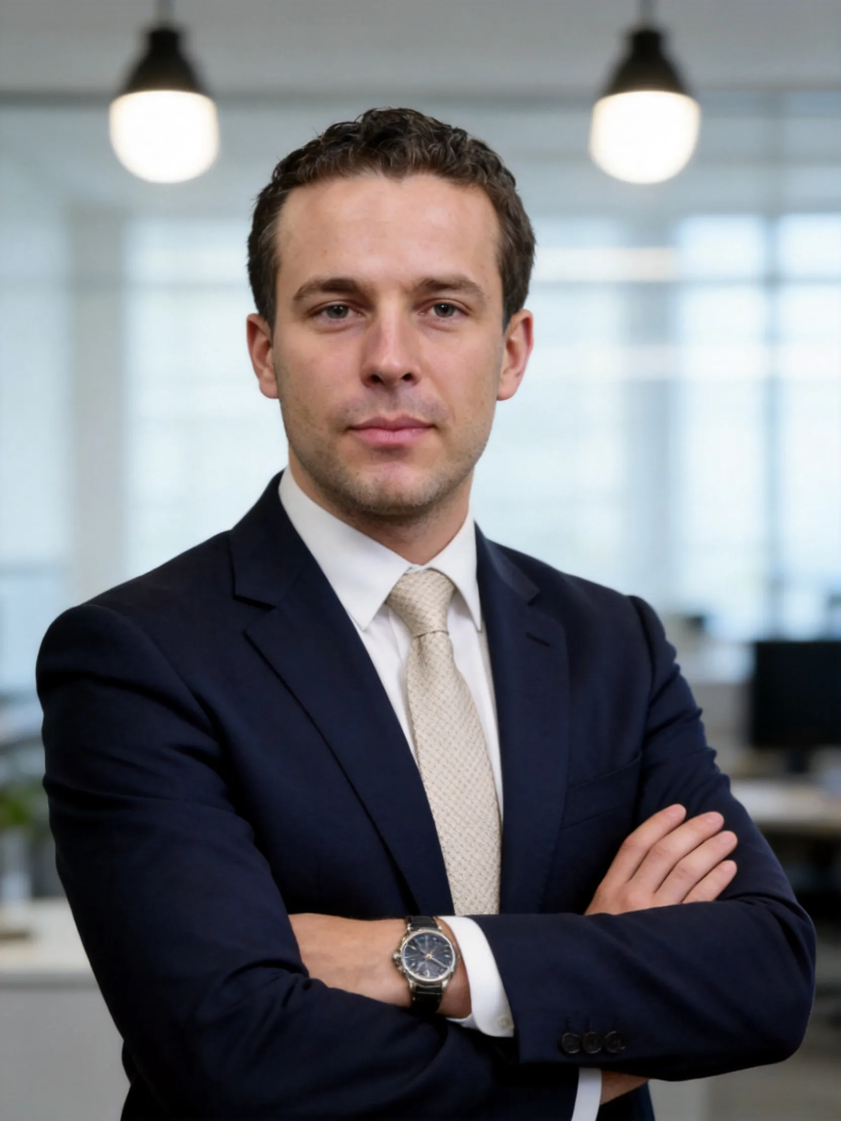 Modern Executive LinkedIn Portrait AI Photo