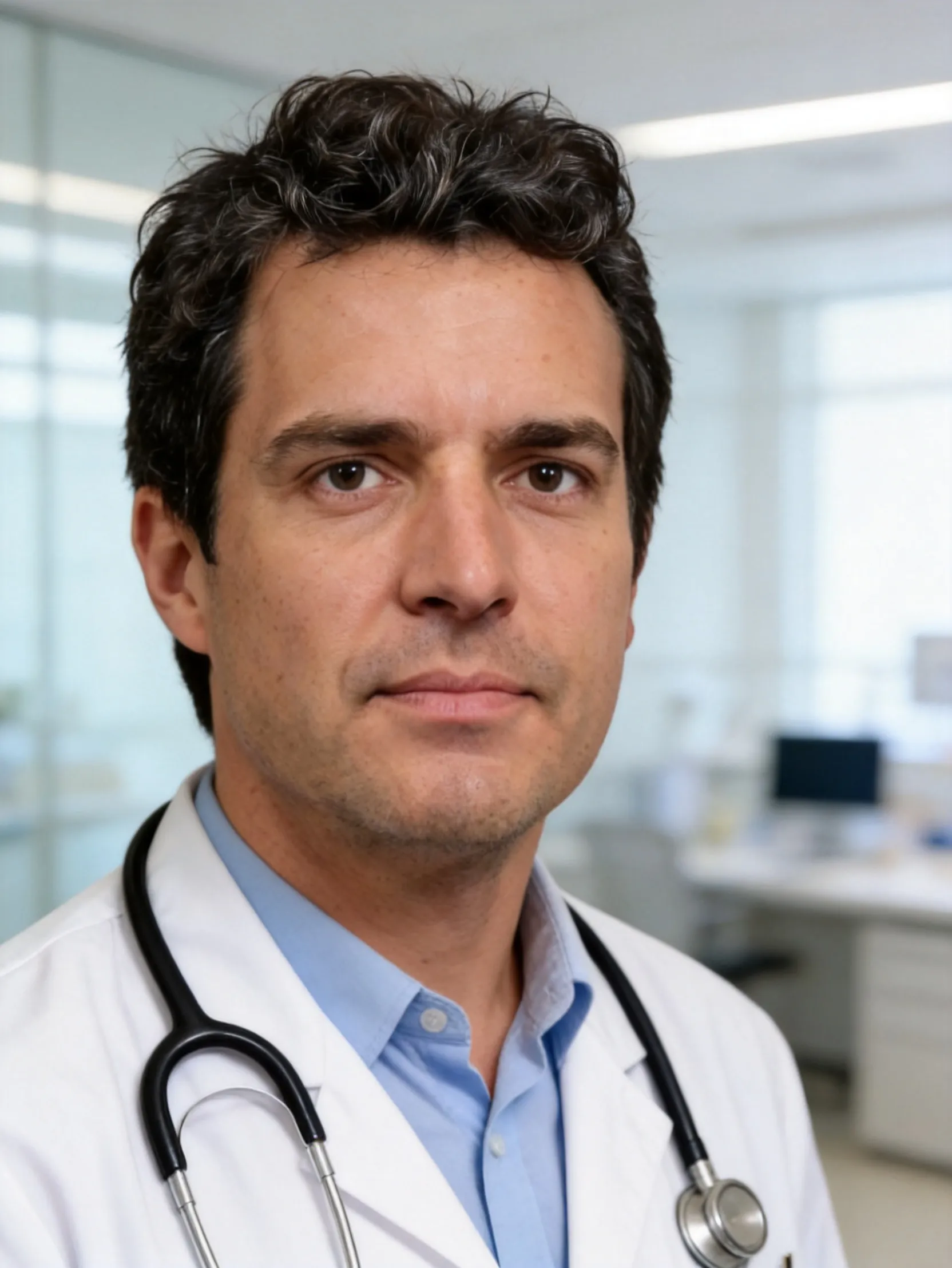 Professional portrait of a hospital chief physician AI Photo