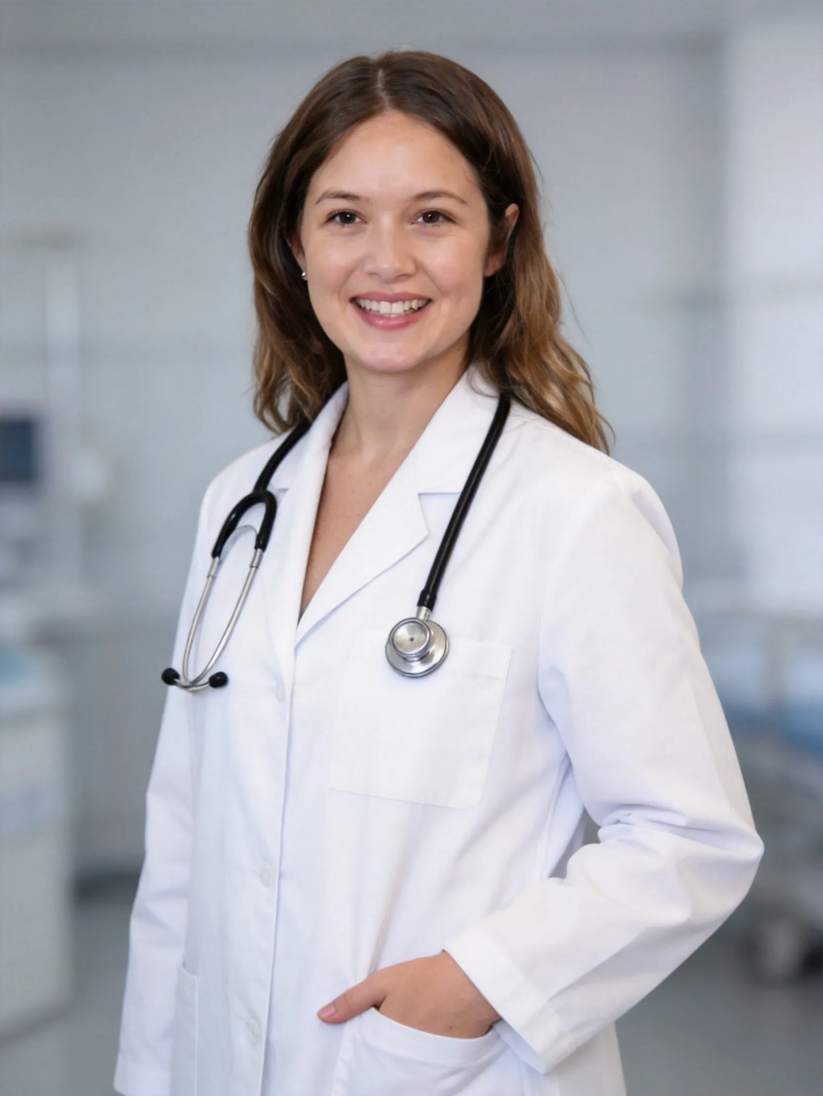 Gentle Female Physician Outpatient Corporate Portrait AI Photo