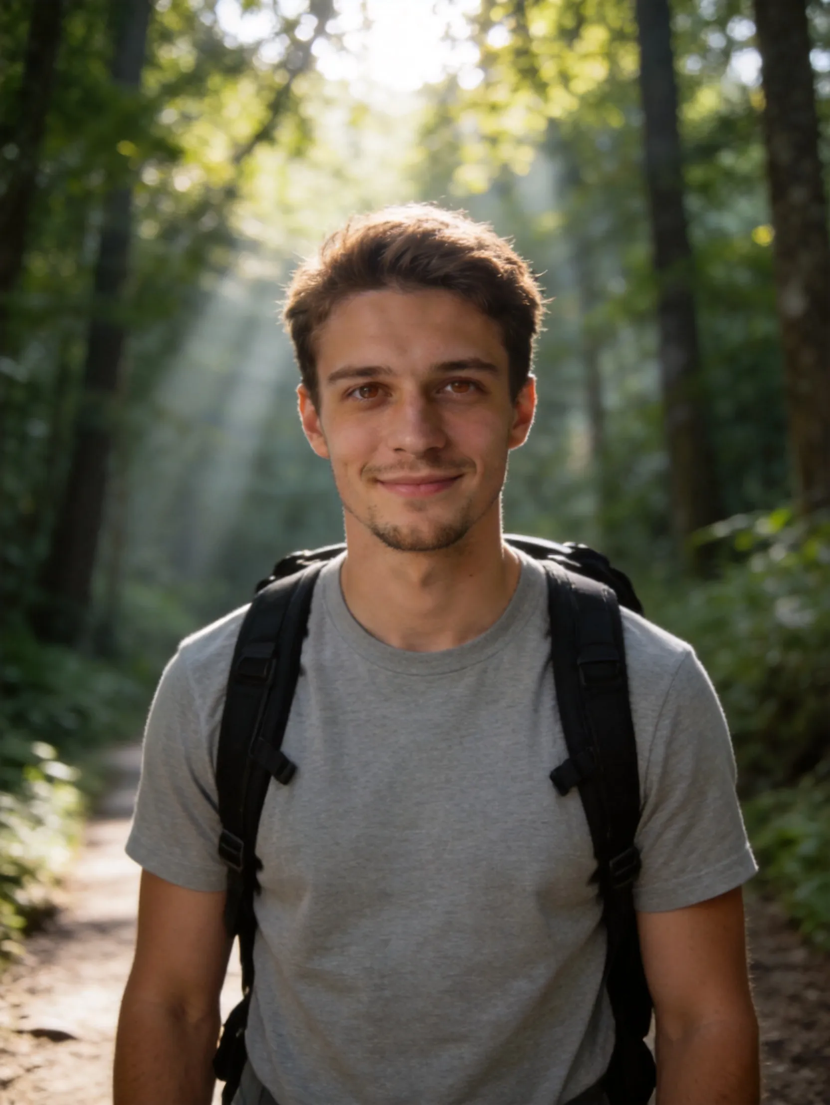 High-quality outdoor adventure portraits for men AI Photo