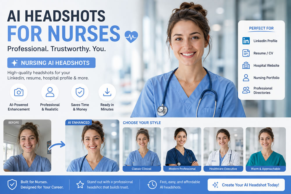 AI Headshots for Nurses: How Nursing AI Headshots Can Elevate Your Professional Profile
