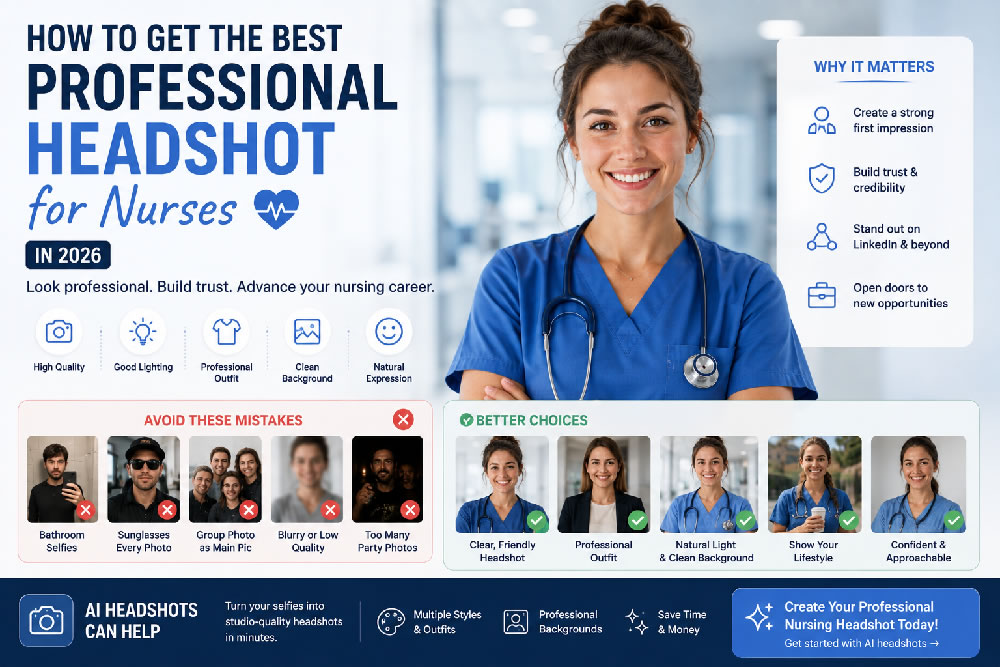 How to Get the Best Professional Headshot for Nurses in 2026