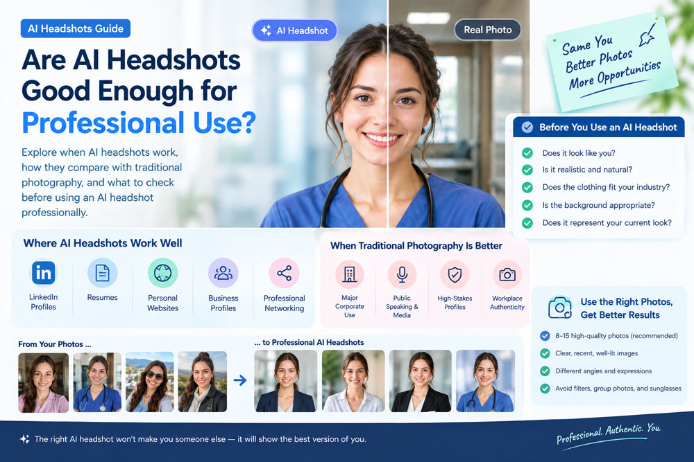 Are AI Headshots Good Enough for Professional Use?