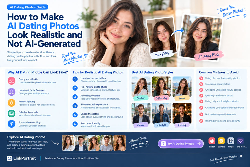How to Make AI Dating Photos Look Realistic and Not AI-Generated