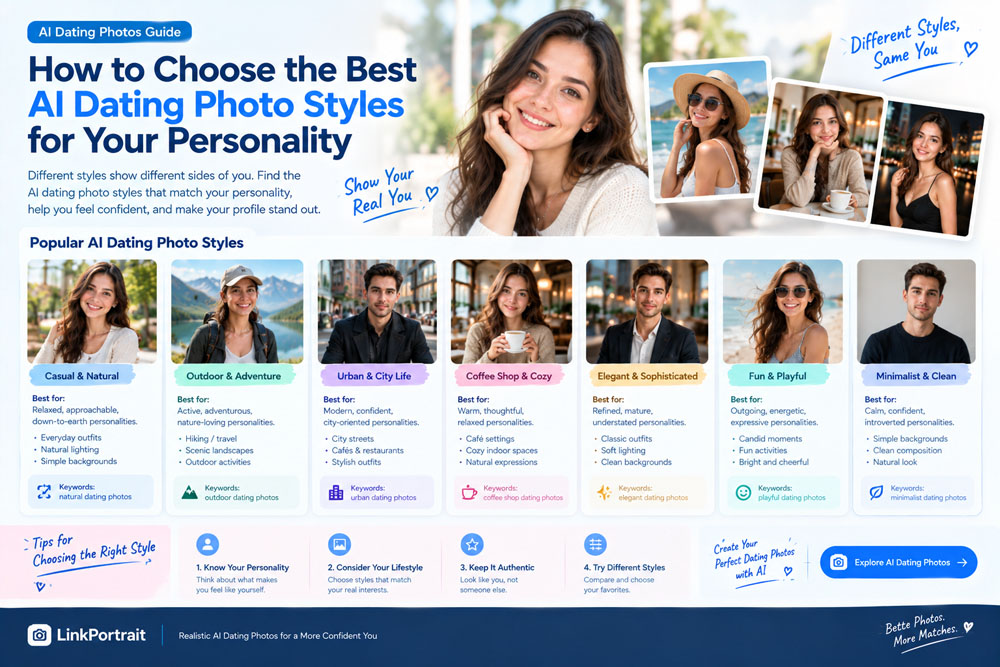 How to Choose the Best AI Dating Photo Styles for Your Personality